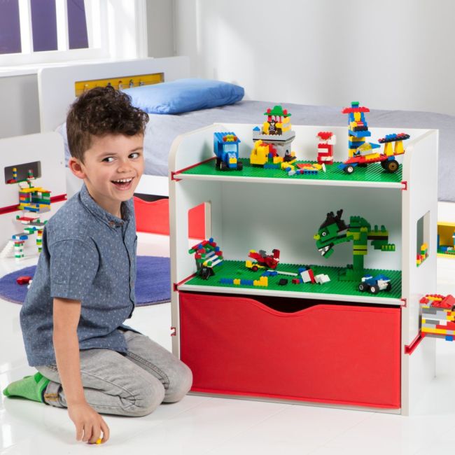 Suport depozitare cu display pentru constructii tip Lego FUNK447RTB02