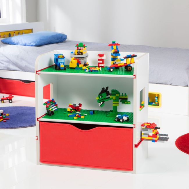 Suport depozitare cu display pentru constructii tip Lego FUNK447RTB02
