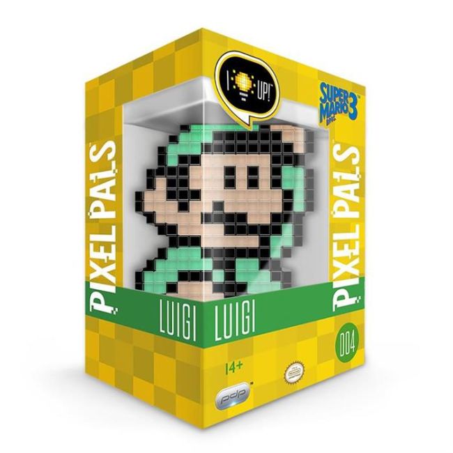 Figurina Pixel Pals Nintendo Super Mario 3 Luigi - VG95163