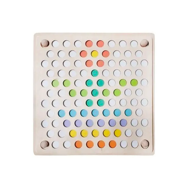 Joc educativ Mozaic cu bile din lemn Iso Trade MY17389 BBJMY17389_Initiala