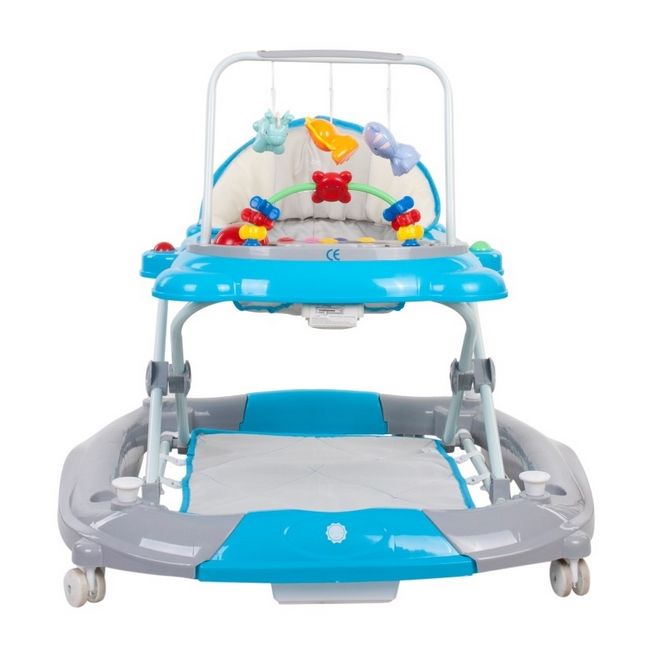Premergator sun baby pisicuta 021 cu functie de balansoar - blue grey  edeedib01.021.1.14