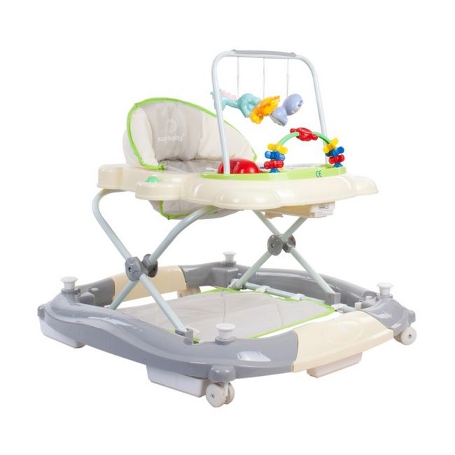 Premergator sun baby pisicuta 021 cu functie de balansoar - green grey  edeedib01.021.1.11