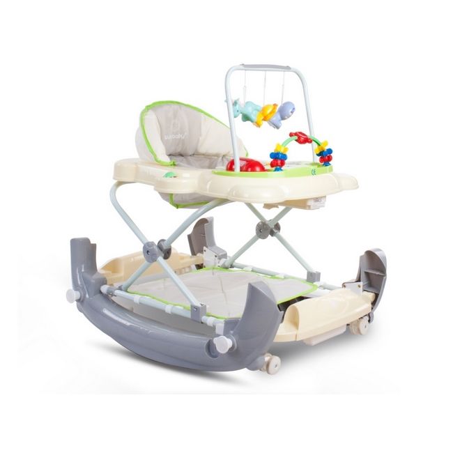 Premergator sun baby pisicuta 021 cu functie de balansoar - green grey  edeedib01.021.1.11