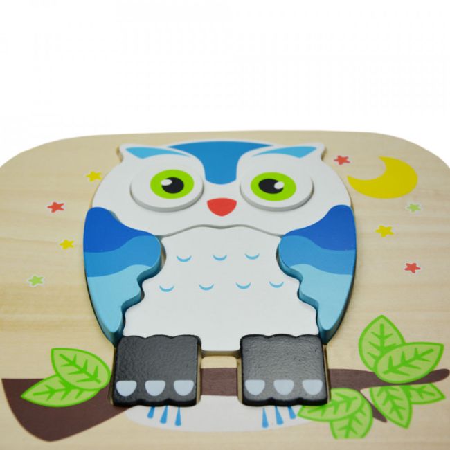 Puzzle din lemn Bufnita JUMINI DNBAB6222