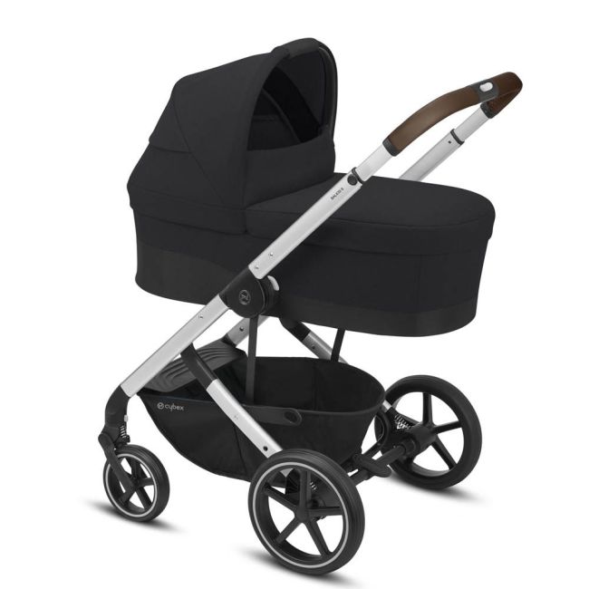 Carucior Cybex, Balios S Lux 2 in 1, Cadru Silver, Deep Black - KRT52005