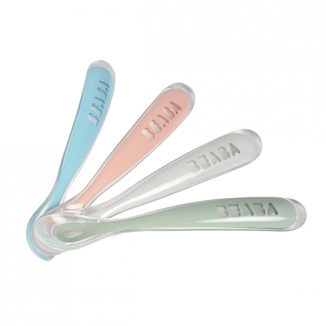 Set 4 lingurite ergonomice silicon - Eucalyptus ERFB913465