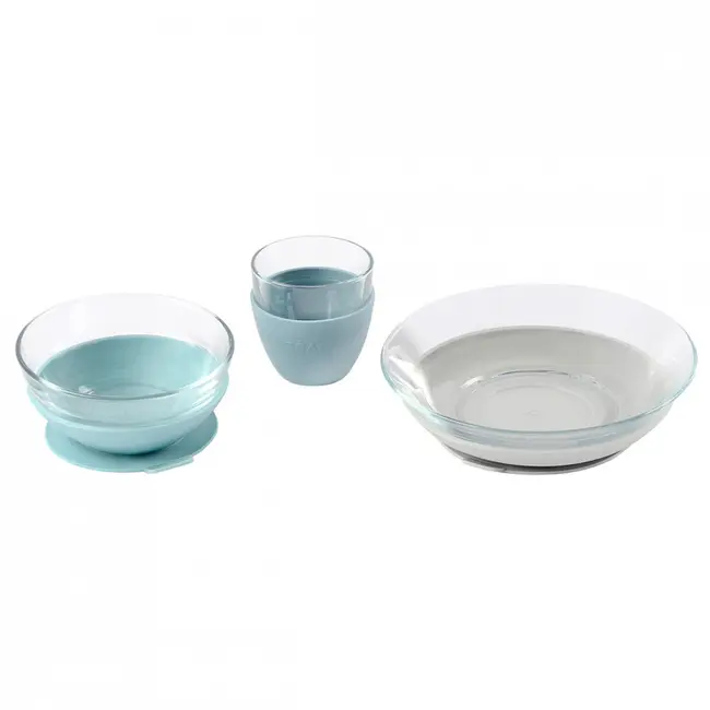 Set de masa 3 piese din sticla DURALEX cu suport antiaderent - Jungle ERFB913486