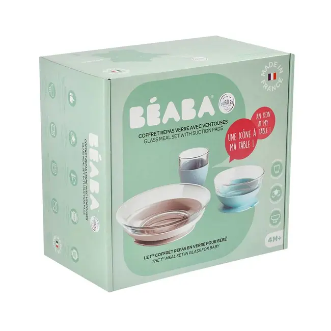 Set de masa 3 piese din sticla DURALEX cu suport antiaderent - Jungle ERFB913486