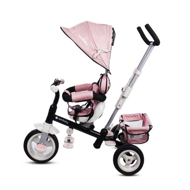 Tricicleta cu sezut reversibil sun baby 002 super trike plus pink edeedij01.002.1.6