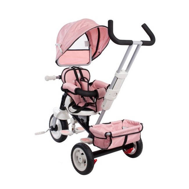 Tricicleta cu sezut reversibil sun baby 002 super trike plus pink edeedij01.002.1.6