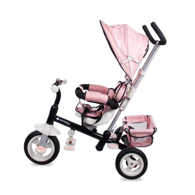 Tricicleta cu sezut reversibil sun baby 002 super trike plus pink edeedij01.002.1.6