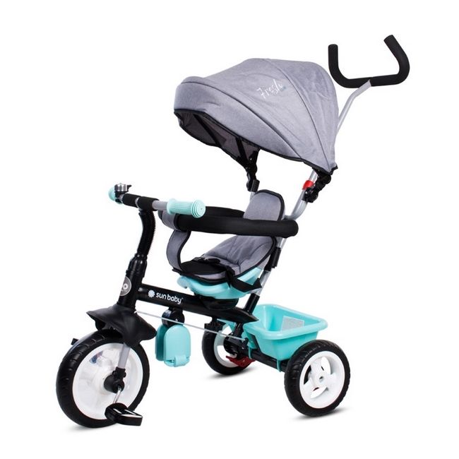 Tricicleta cu sezut reversibil sun baby 017 fresh 360 - turquoise grey edeedij01.017.1.3