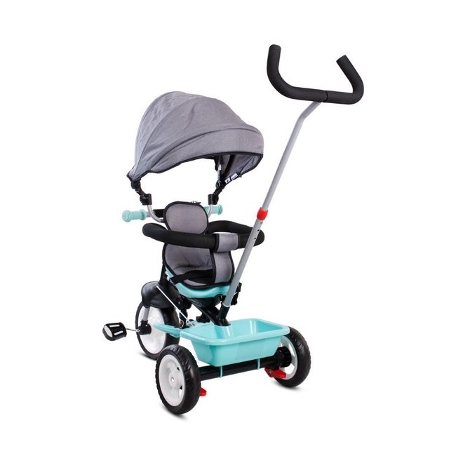 Tricicleta cu sezut reversibil sun baby 017 fresh 360 - turquoise grey edeedij01.017.1.3