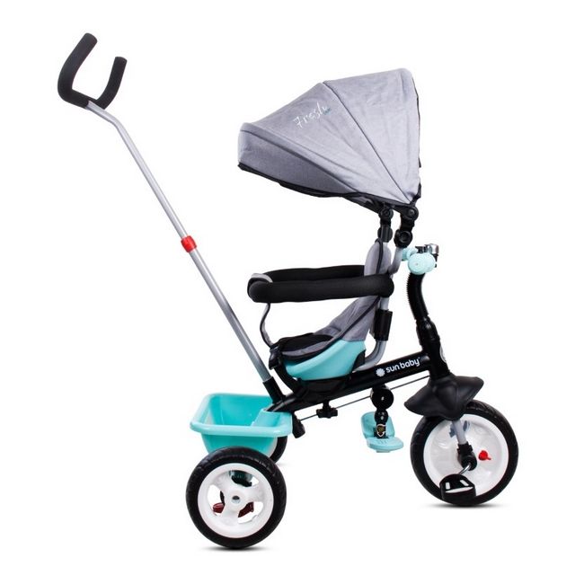 Tricicleta cu sezut reversibil sun baby 017 fresh 360 - turquoise grey edeedij01.017.1.3
