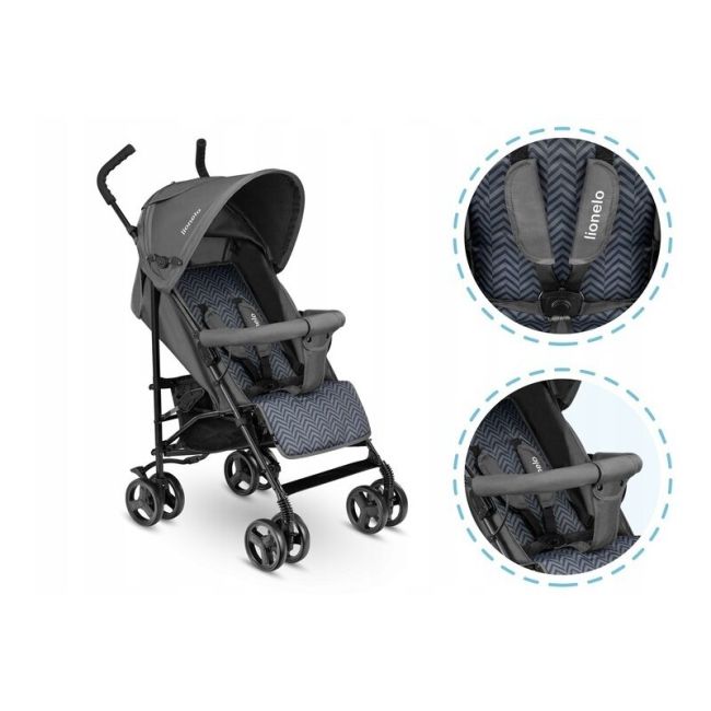 Lionelo - Carucior sport Elia Cu accesorii, Gri BYNLO-ELIA_GRAPHITE