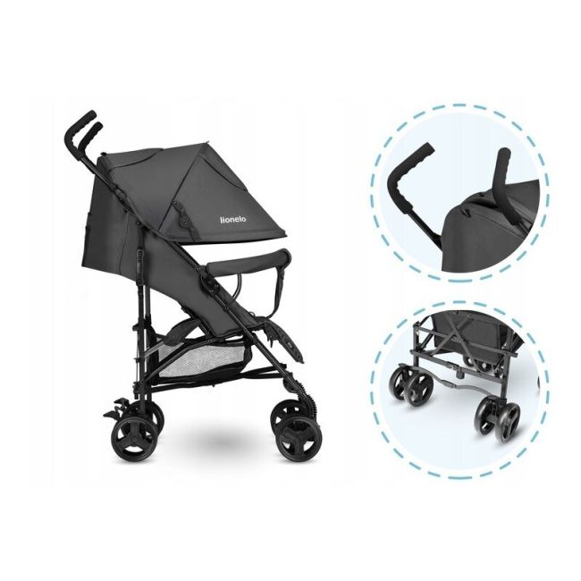 Lionelo - Carucior sport Elia Cu accesorii, Gri BYNLO-ELIA_GRAPHITE