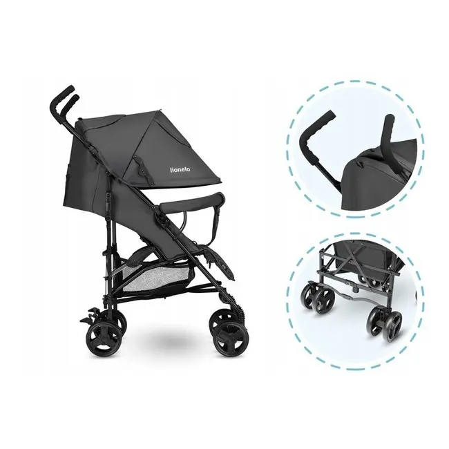 Lionelo - Carucior sport Elia Cu accesorii, Gri BYNLO-ELIA_GRAPHITE