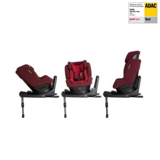 Nuna - Scaun auto REBL PLUS 360 i-Size Berry, nastere - 105 cm - BBBCS05500BRYGL