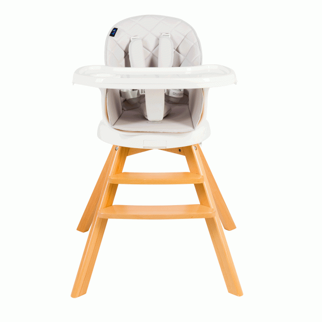 Scaun de masa 3 in 1 Juju Eat&Twist, Gri JUJJU1021-Grey