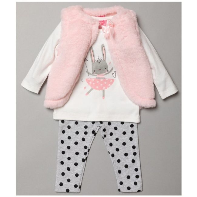Set 3 piese pentru fetite - Rina balerina - DKWS19018.18-24 luni