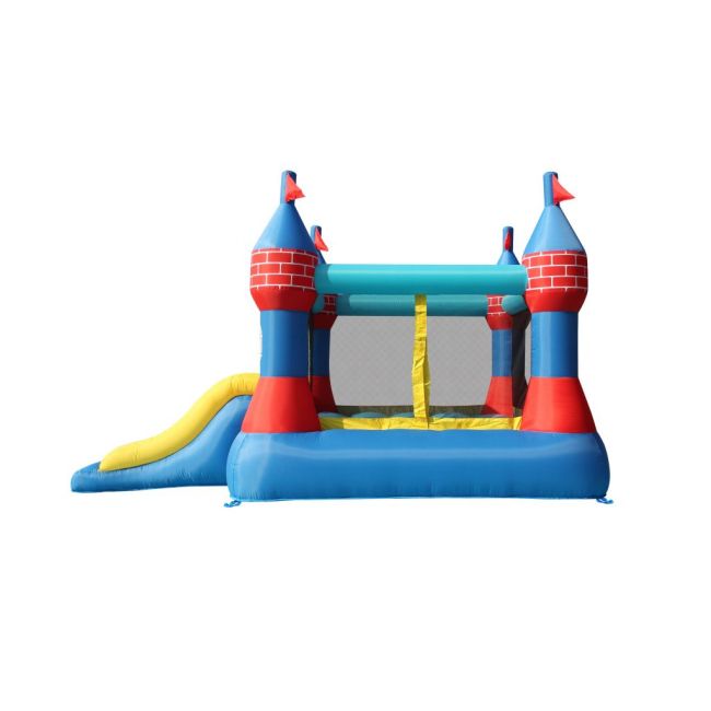 Saltea gonflabila castel cu tobogan dublu FUNK9512