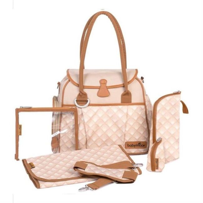 Babymoov-A043562 Geanta Multifunctionala New Style Taupe - BBBA043562