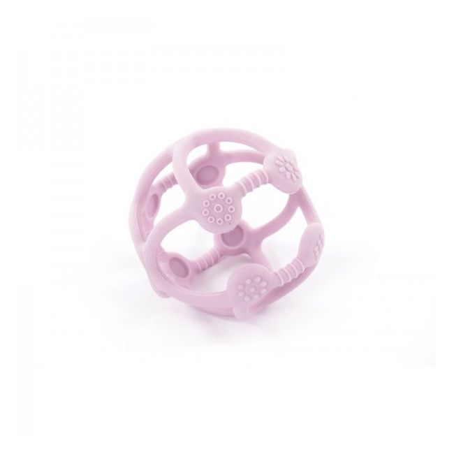 Jucarie bebelusi din silicon Bo Jungle bila pastel roz - SOLBJB910420
