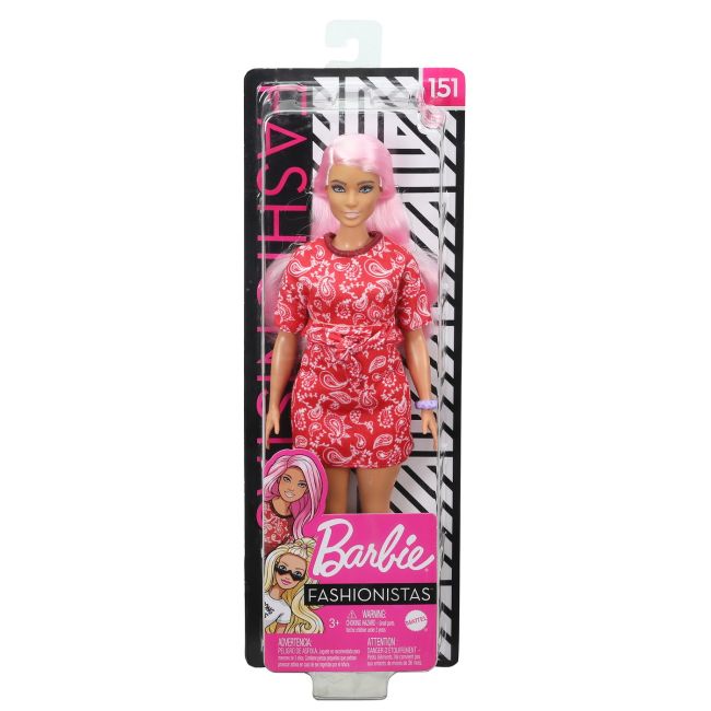 PAPUSA BARBIE FASHIONISTA CU PARUL ROZ VIVMTFBR37_GHW65