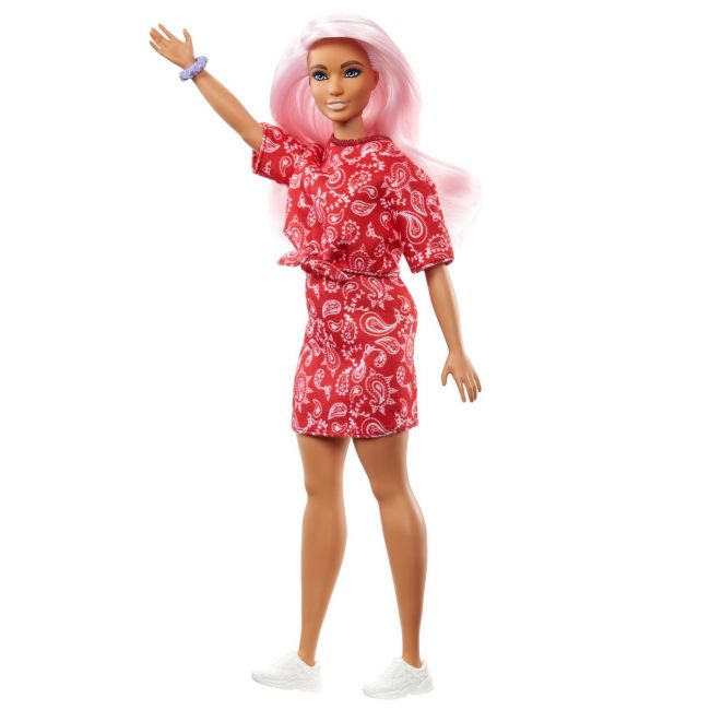 PAPUSA BARBIE FASHIONISTA CU PARUL ROZ VIVMTFBR37_GHW65