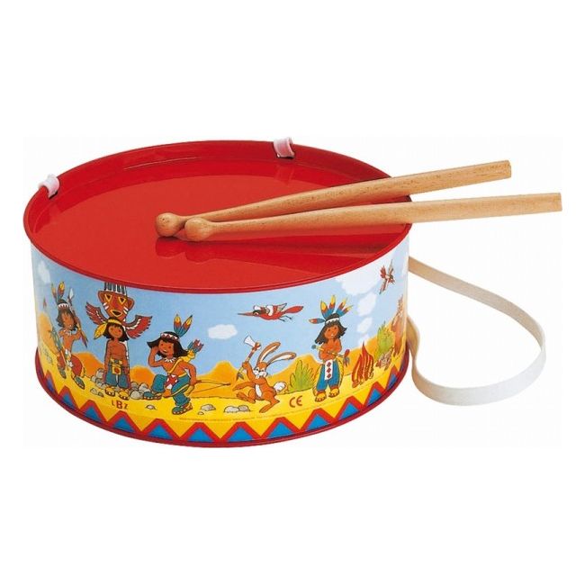 Toba Indieni din metal pentru copii 20 cm Lena cu bete lemn - SOLLE52607
