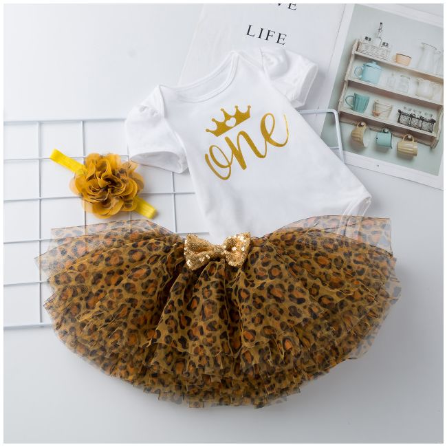 Body cu fustita tutu leopard - One (Marime Disponibila: 6-9 luni (Marimea 19 incaltaminte)),MDZG001-3-c3