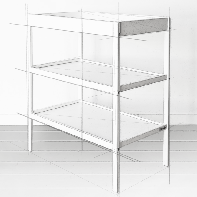 Masa infasat pentru bebelusi, lemn masiv, Alb 76 x 44 x 86 cm si saltea impermeabila PJBpachet931236