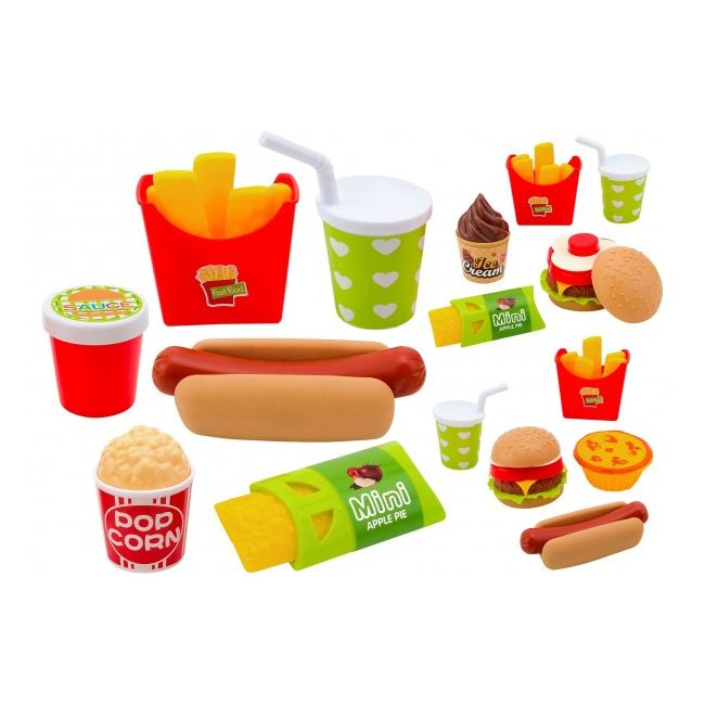 Set Fast Food Globo pentru copii din plastic - SOLGL39567