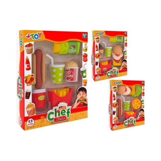 Set Fast Food Globo pentru copii din plastic - SOLGL39567