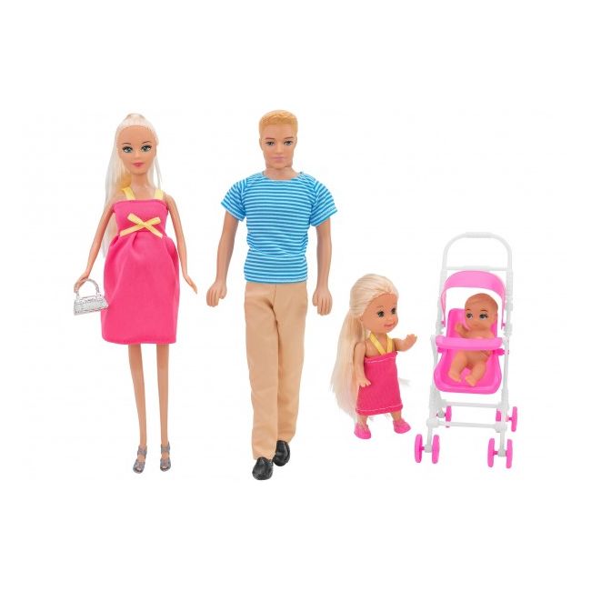 Set papusa insarcinata cu familie Globo cu diverse accesorii - SOLGL39805