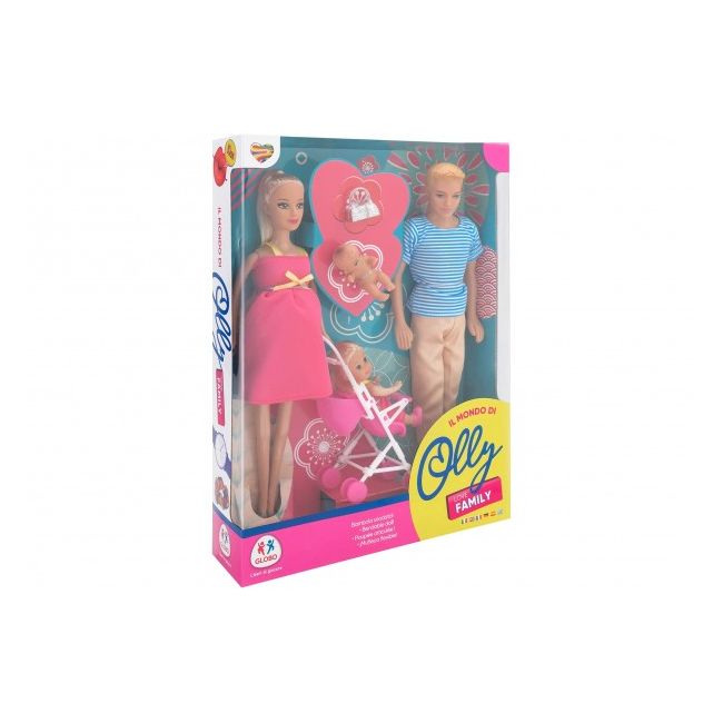 Set papusa insarcinata cu familie Globo cu diverse accesorii - SOLGL39805