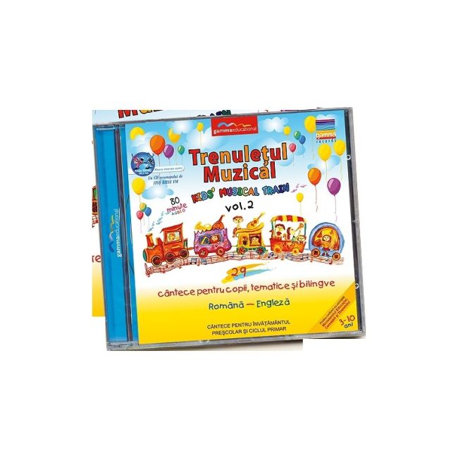Gamma Educational Album muzical Trenuletul Muzical - Kids Musical Train vol.2 BYNGamma02
