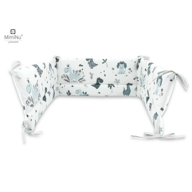 MimiNu - Aparatoare patut 120X60 cm, Dino Granat BYN6426972004923