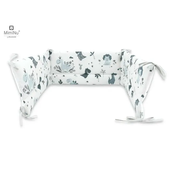 MimiNu - Aparatoare patut 120X60 cm, Dino Granat BYN6426972004923