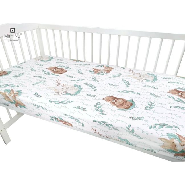 MimiNu - Cearceaf cu elastic, 120X60 cm, Lulu Natural BYN6426972005005