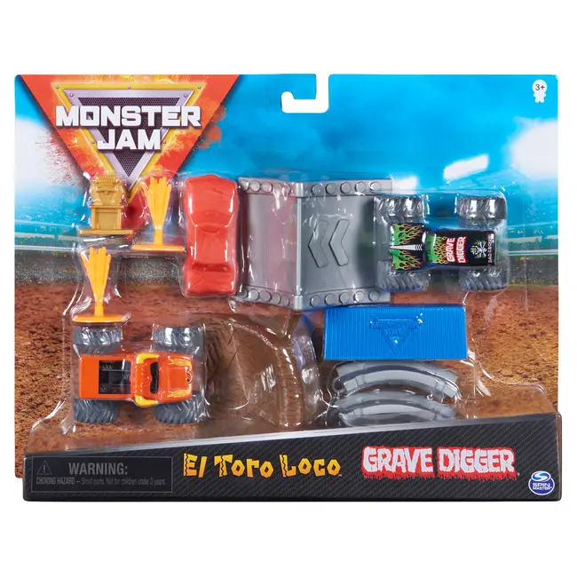 MONSTER JAM SET DE JOACA EL TORO LOCO SI GROPARUL VIV6058007