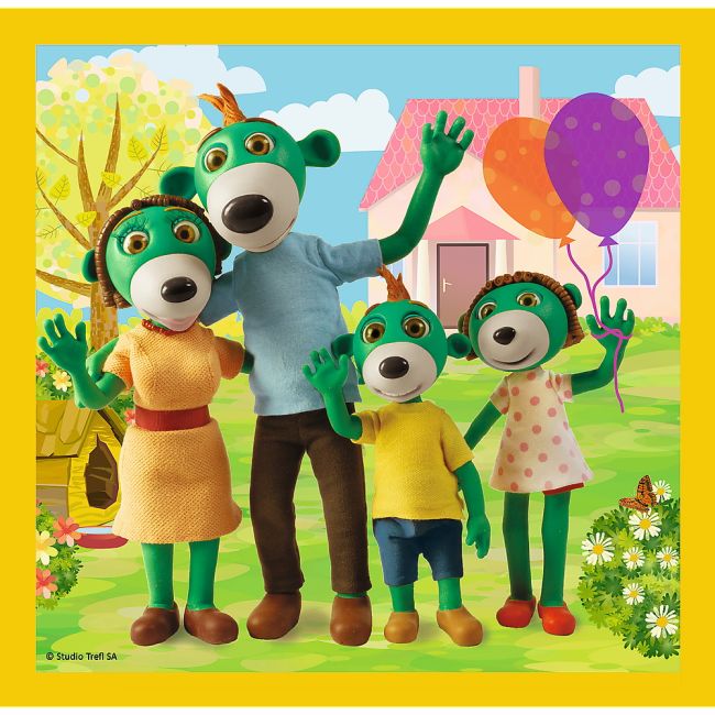 PUZZLE TREFL 3IN1 DISTRACTIE IN FAMILIA TREFILIKI VIV34850