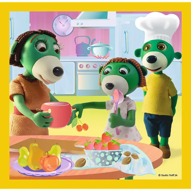 PUZZLE TREFL 3IN1 DISTRACTIE IN FAMILIA TREFILIKI VIV34850