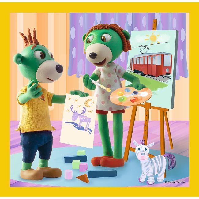 PUZZLE TREFL 3IN1 DISTRACTIE IN FAMILIA TREFILIKI VIV34850