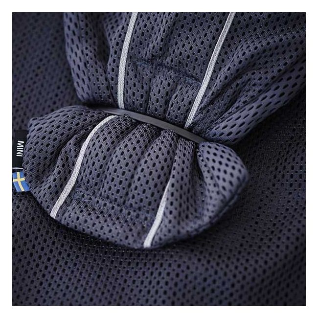 BabyBjorn - Marsupiu anatomic Mini, cu pozitii multiple de purtare – Anthracite, 3D Mesh BSAFE021013E1