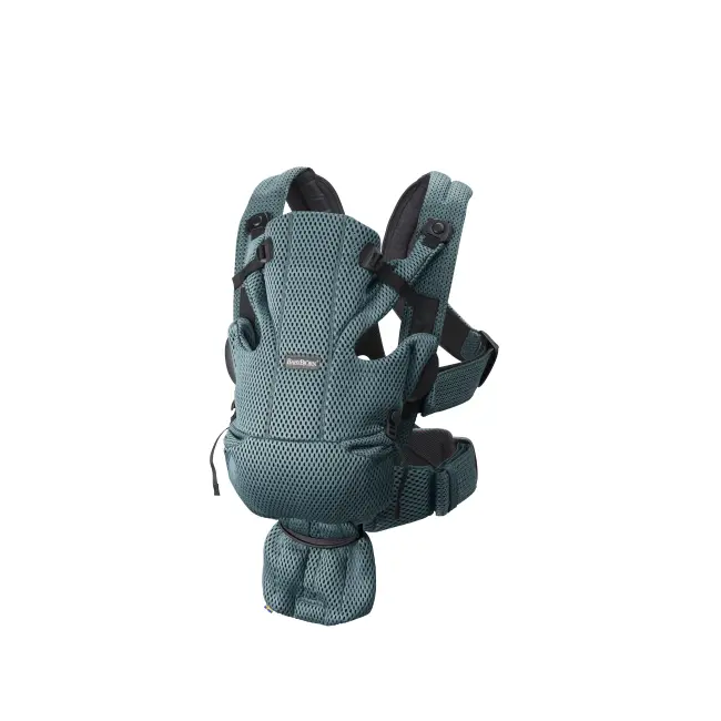 BabyBjorn - Marsupiu anatomic Move, Verde Salvie 3D Mesh BSAFE099038E1