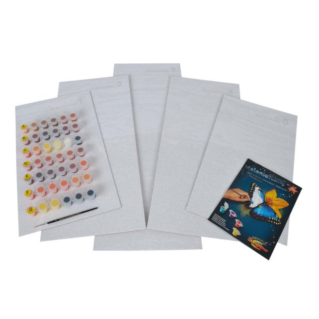 KIT PICTURA PE NUMERE SCHIPPER APUS IN CARAIBE, 5 TABLOURI VIV609450728