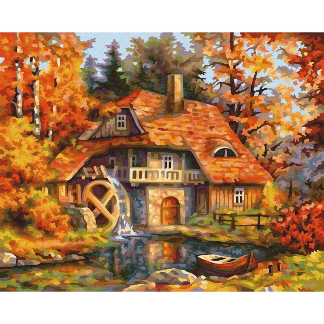 KIT PICTURA PE NUMERE SCHIPPER MOARA VECHE TOAMNA VIV609240799