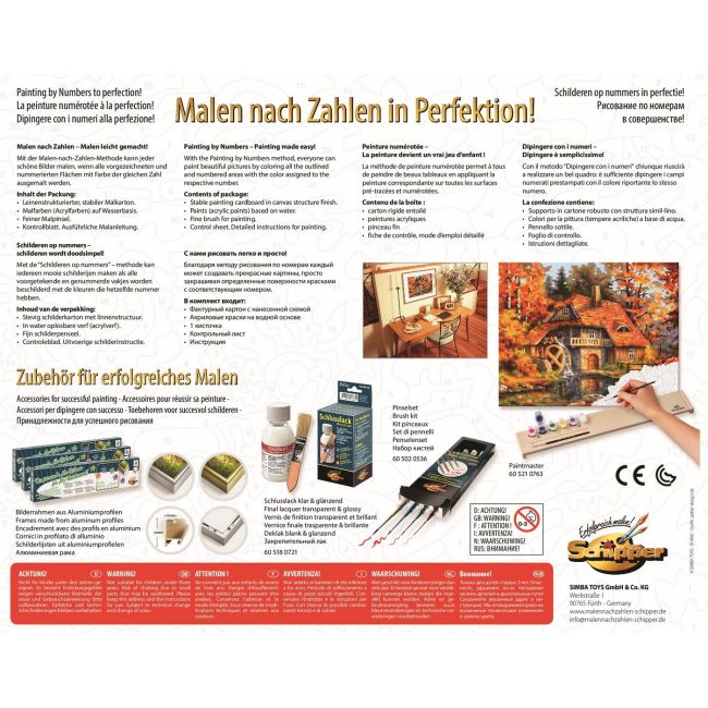 KIT PICTURA PE NUMERE SCHIPPER MOARA VECHE TOAMNA VIV609240799