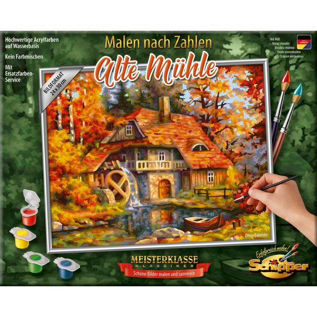 KIT PICTURA PE NUMERE SCHIPPER MOARA VECHE TOAMNA VIV609240799